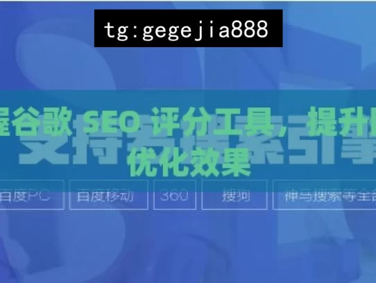 掌握谷歌 SEO 评分工具，提升网站优化效果，掌握谷歌 SEO 评分工具，优化网站效果