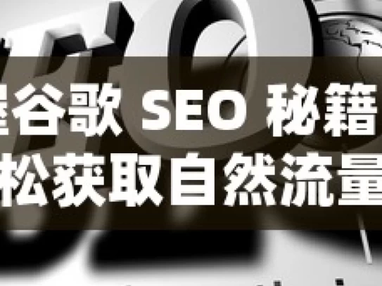 掌握谷歌 SEO 秘籍，轻松获取自然流量