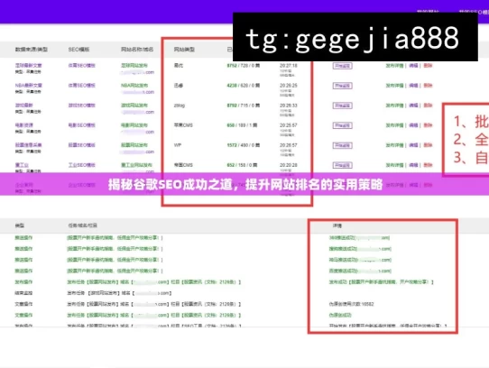 揭秘谷歌SEO成功之道，提升网站排名的实用策略，揭秘谷歌SEO的成功秘诀