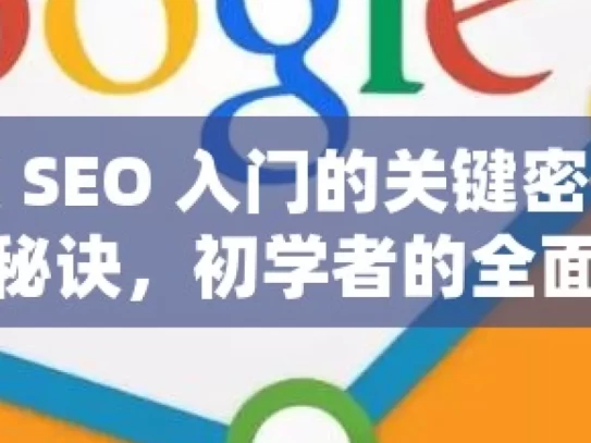 解锁谷歌 SEO 入门的关键密码掌握谷歌SEO的秘诀，初学者的全面入门指南