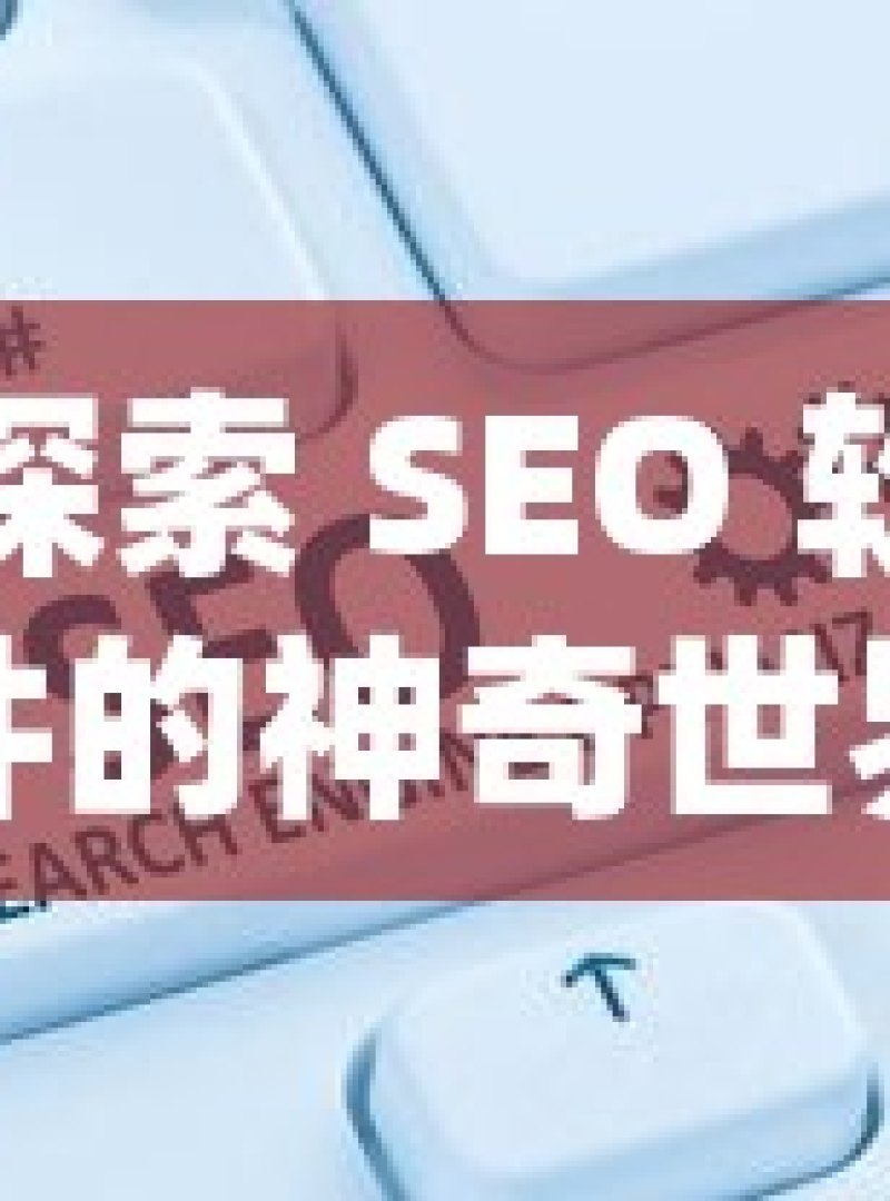 探索 SEO 软件的神奇世界，提升网站排名的秘密武器 - 