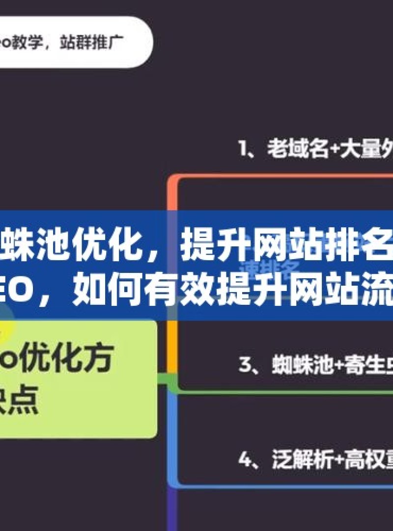 掌握谷歌蜘蛛池优化，提升网站排名的秘密武器揭秘谷歌SEO，如何有效提升网站流量，让你的网站脱颖而出！ - 