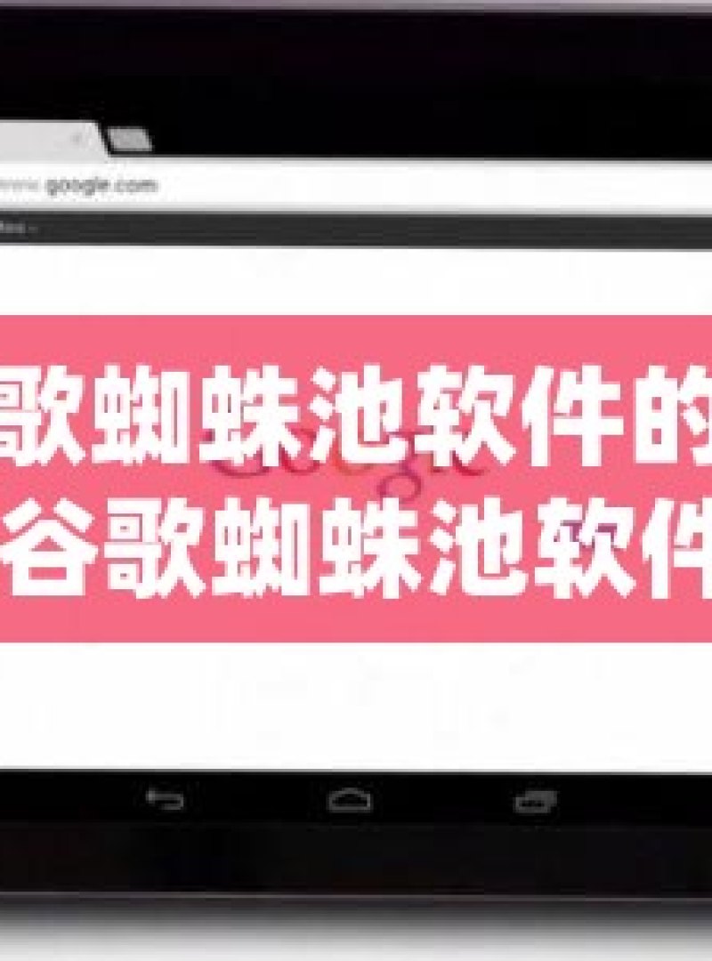 探索谷歌蜘蛛池软件的神秘世界 探索谷歌蜘蛛池软件，解锁搜索引擎优化的利器