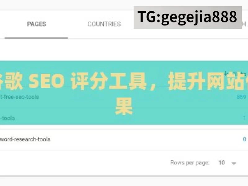 掌握谷歌 SEO 评分工具，提升网站优化效果