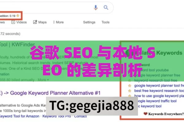 谷歌 SEO 与本地 SEO 的差异剖析